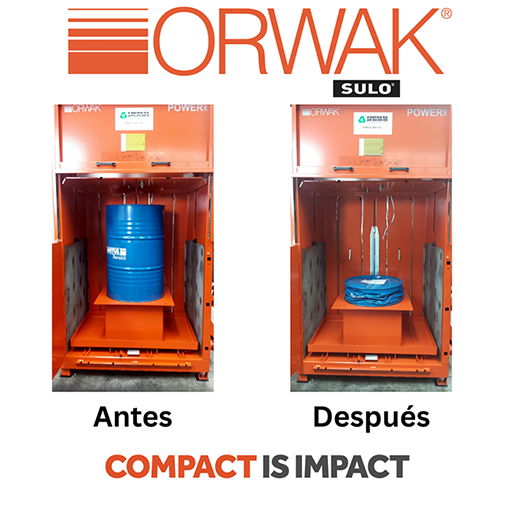 ¿Sabías que compactamos estañones / barriles de 55 Gls. metálicos? También